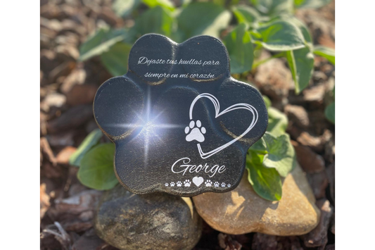 Un Recuerdo Especial: Placa Conmemorativa Personalizada para Mascotas Sin Foto