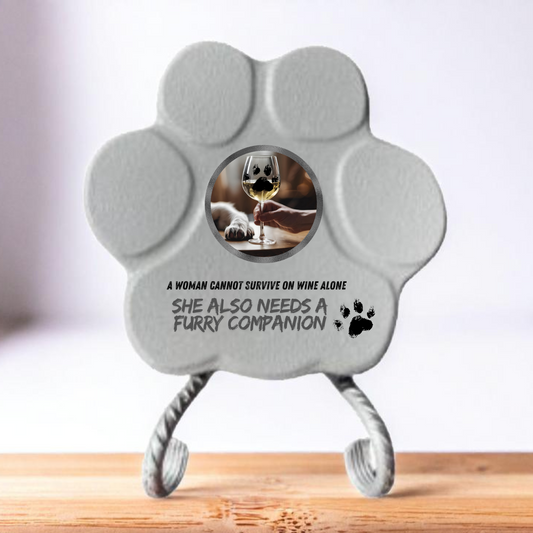 Regalo Original para Amantes de los Perros – Huella Decorativa con Frase Divertida