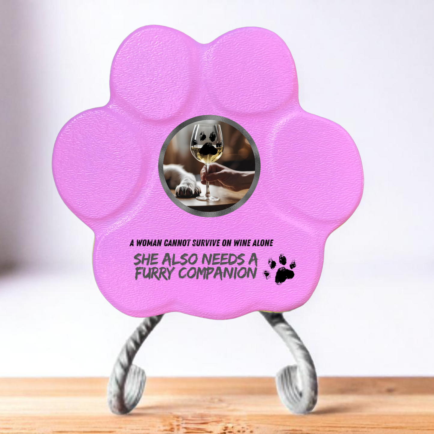Regalo Original para Amantes de los Perros – Huella Decorativa con Frase Divertida