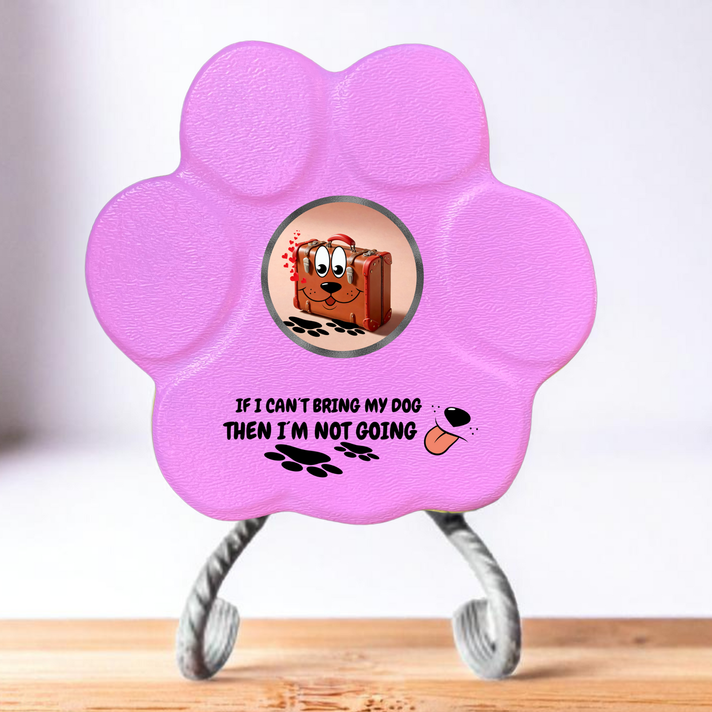 Regalo para Mascotas – Huella de Piedra Personalizada - Placa para Perros-edición divertida
