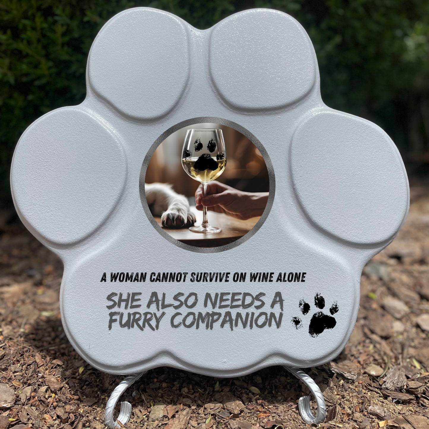 Regalo Original para Amantes de los Perros – Huella Decorativa con Frase Divertida