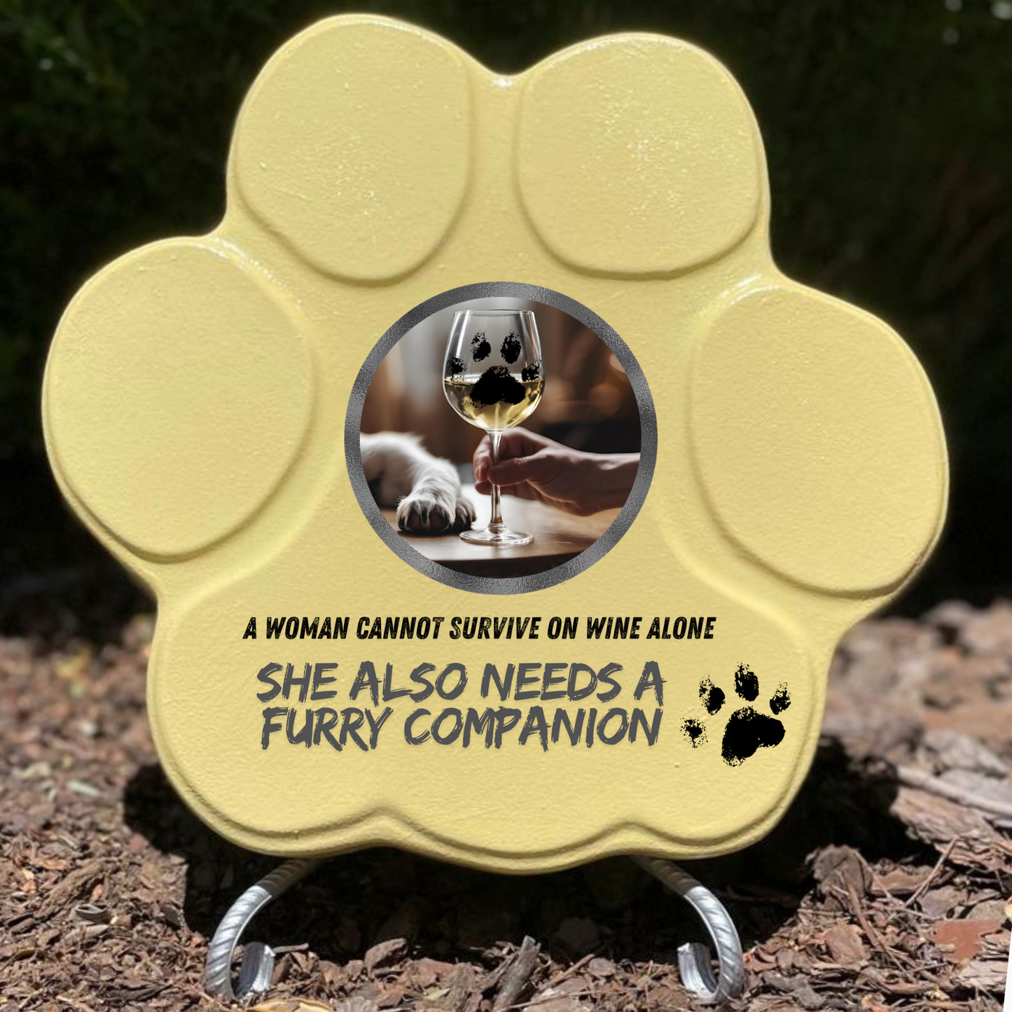 Regalo Original para Amantes de los Perros – Huella Decorativa con Frase Divertida