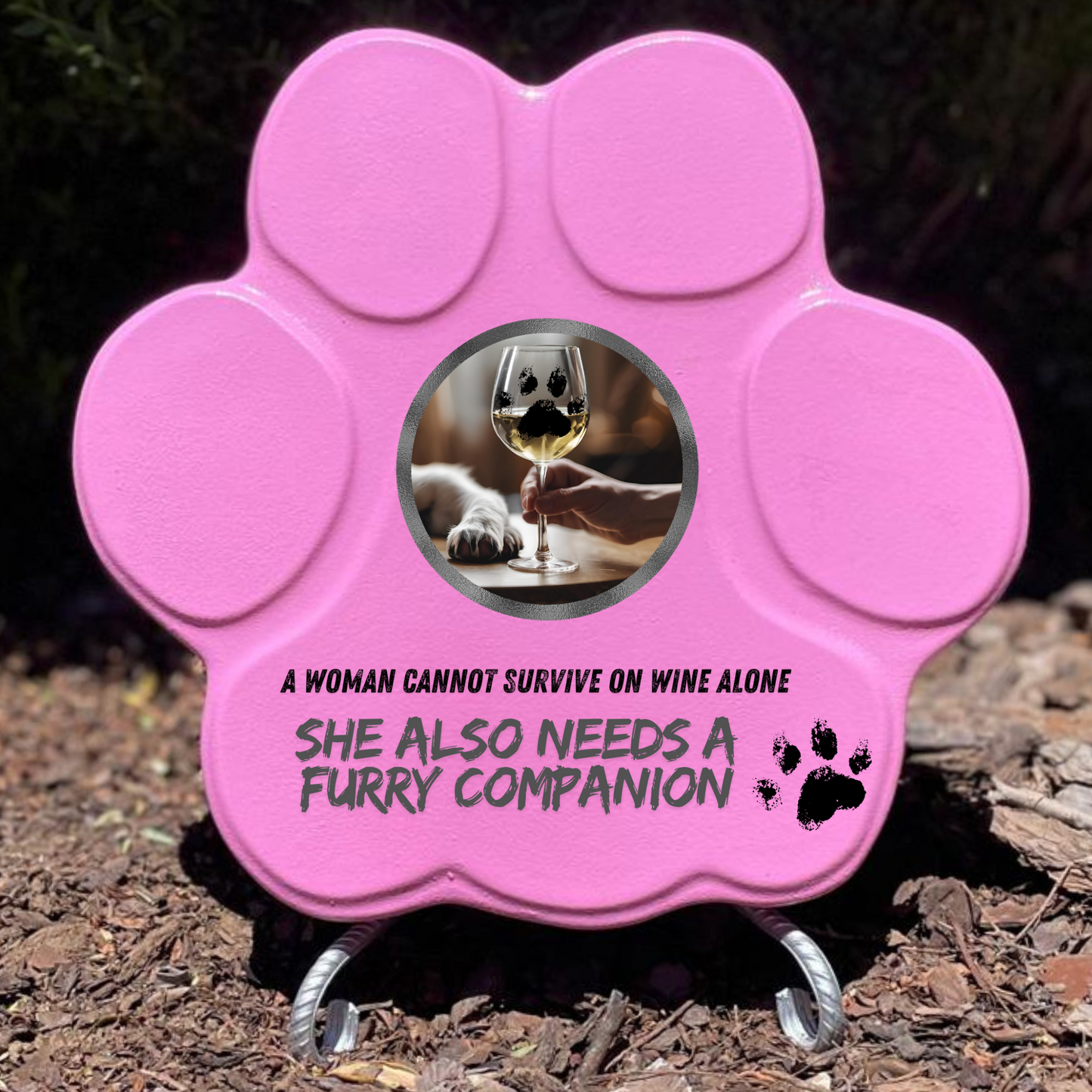 Regalo Original para Amantes de los Perros – Huella Decorativa con Frase Divertida