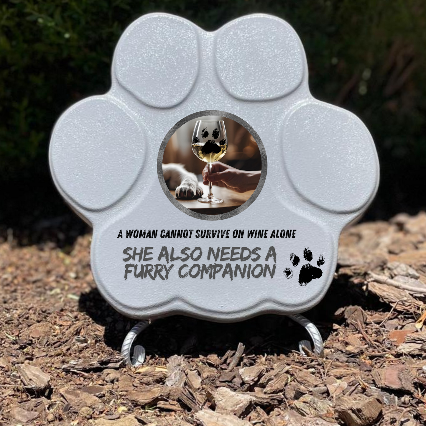 Regalo Original para Amantes de los Perros – Huella Decorativa con Frase Divertida