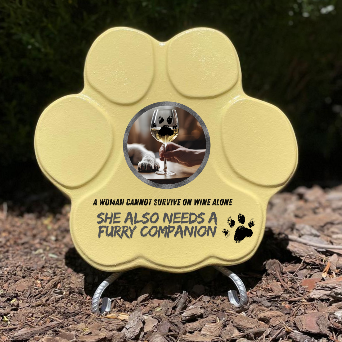 Regalo Original para Amantes de los Perros – Huella Decorativa con Frase Divertida
