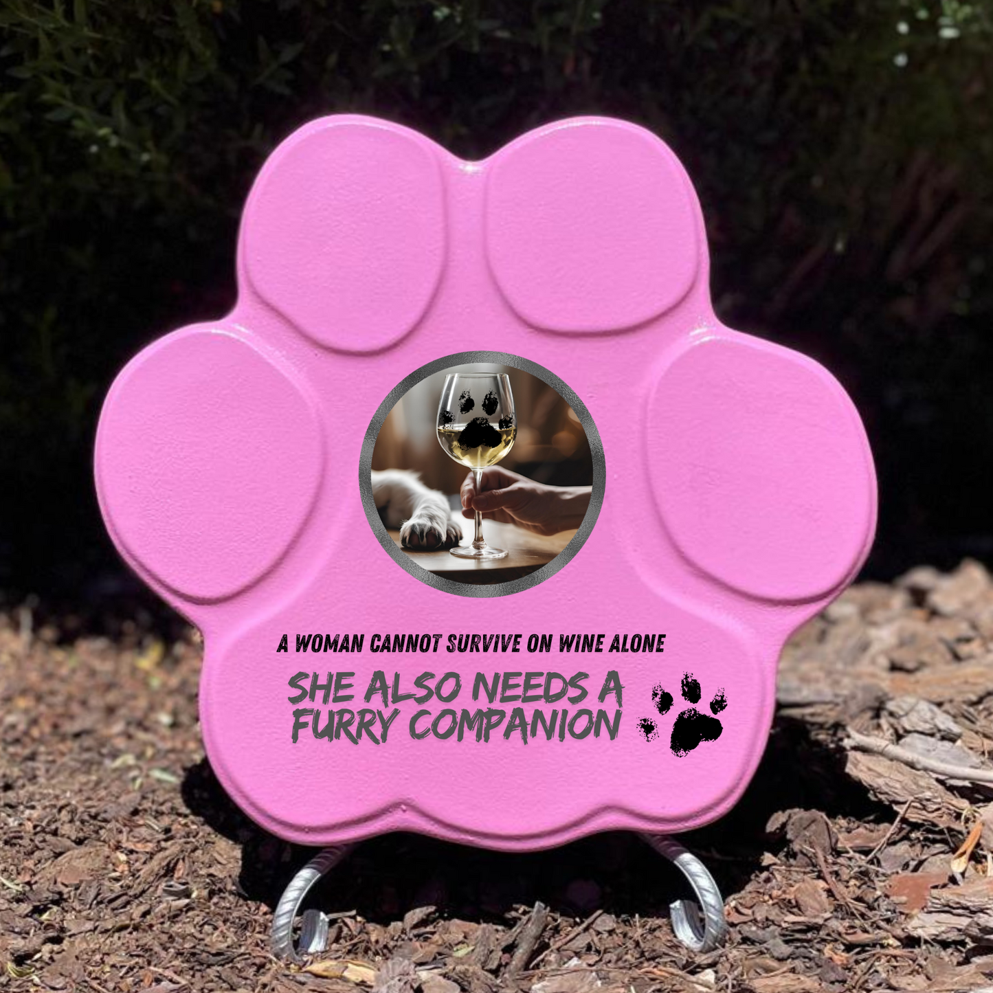 Regalo Original para Amantes de los Perros – Huella Decorativa con Frase Divertida