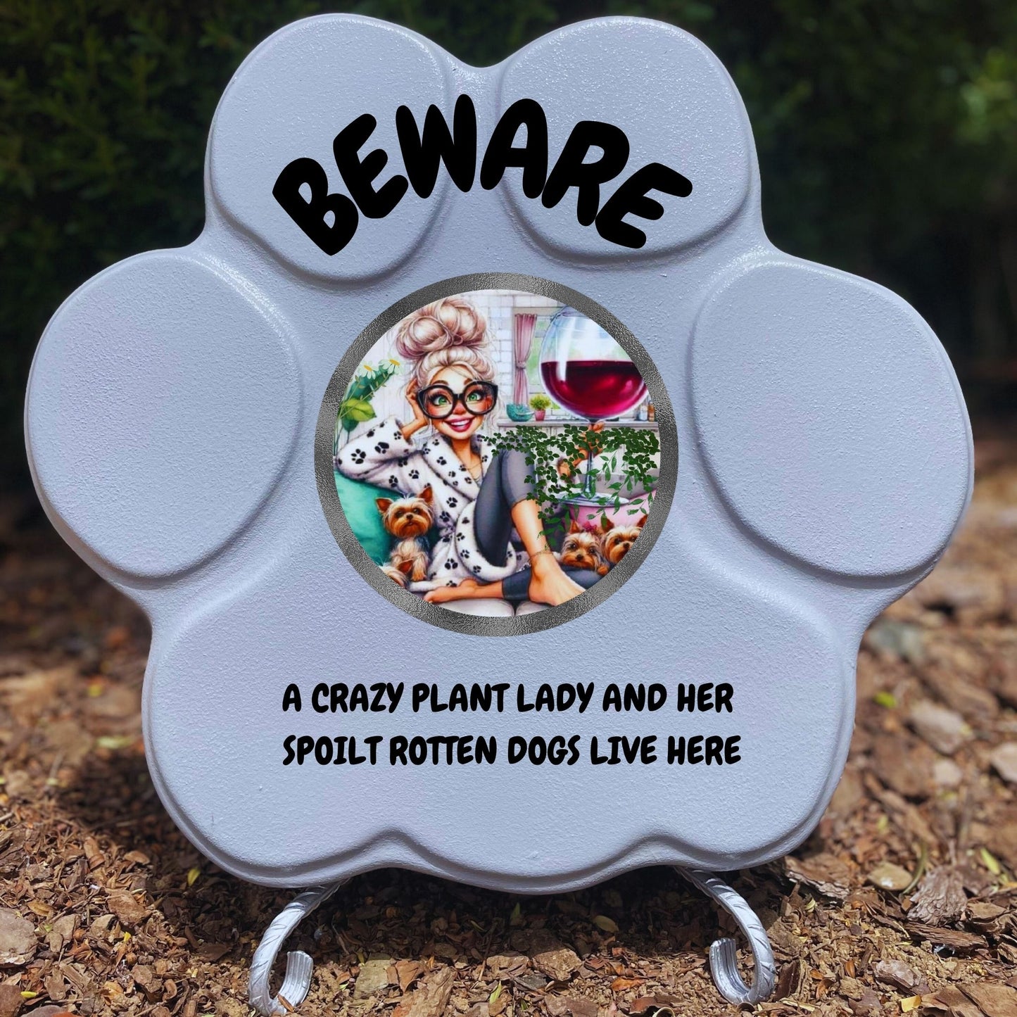 Concrete Footprint: Plant and Dog Madness (English)