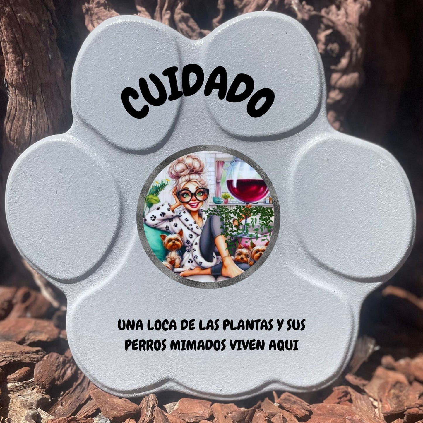 Huella de Concreto: Locura por Plantas y Perros