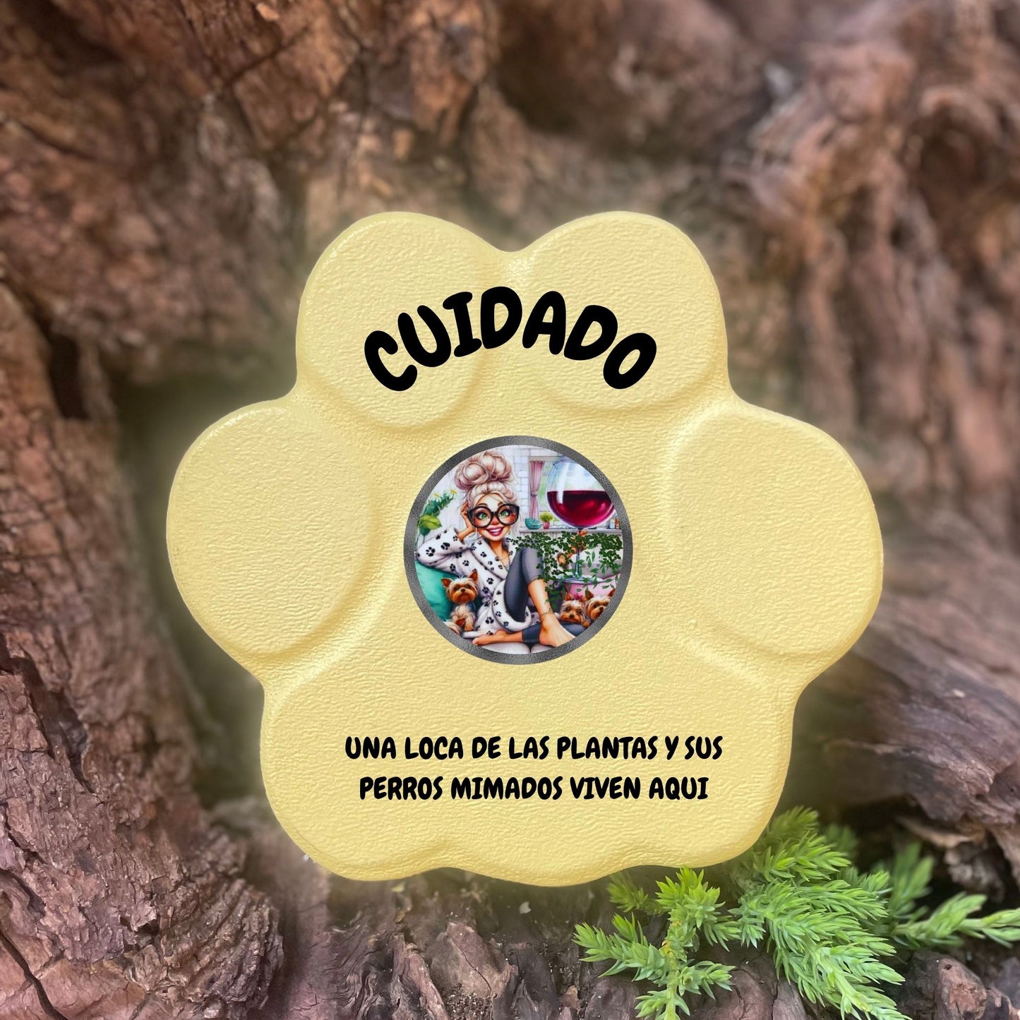 Huella de Concreto: Locura por Plantas y Perros