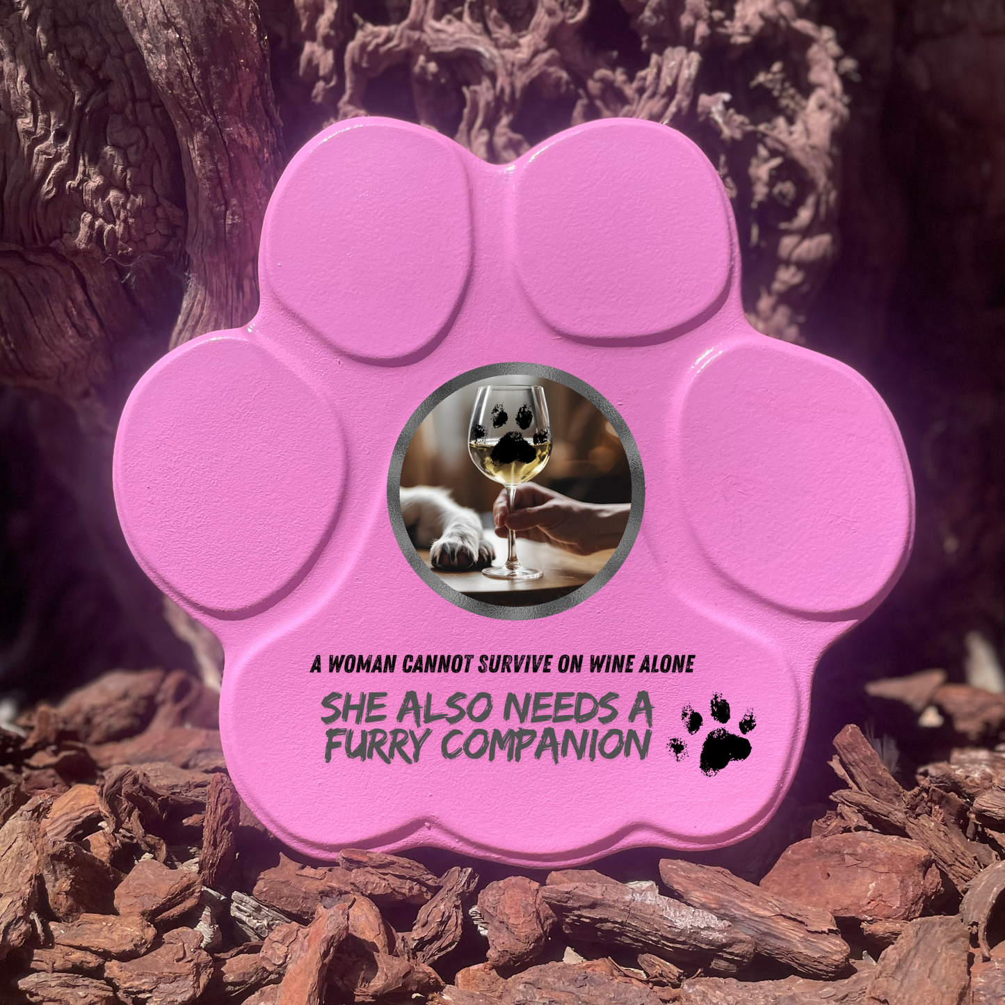Regalo Original para Amantes de los Perros – Huella Decorativa con Frase Divertida