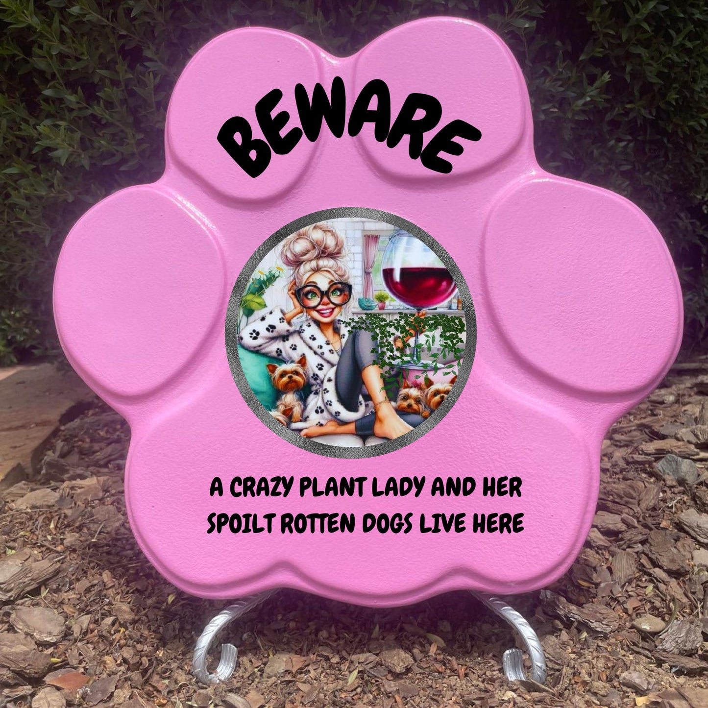 Concrete Footprint: Plant and Dog Madness (English)