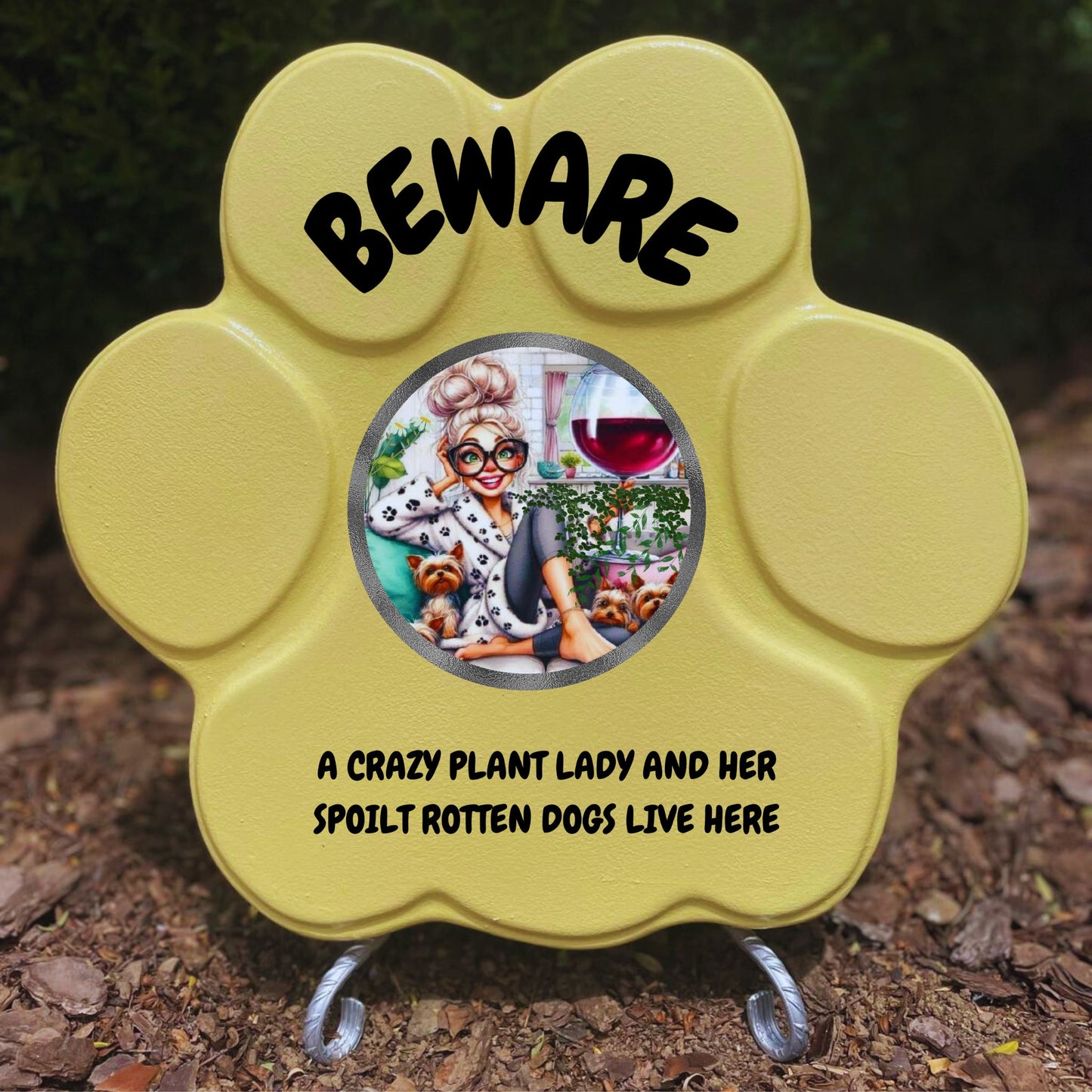 Concrete Footprint: Plant and Dog Madness (English)