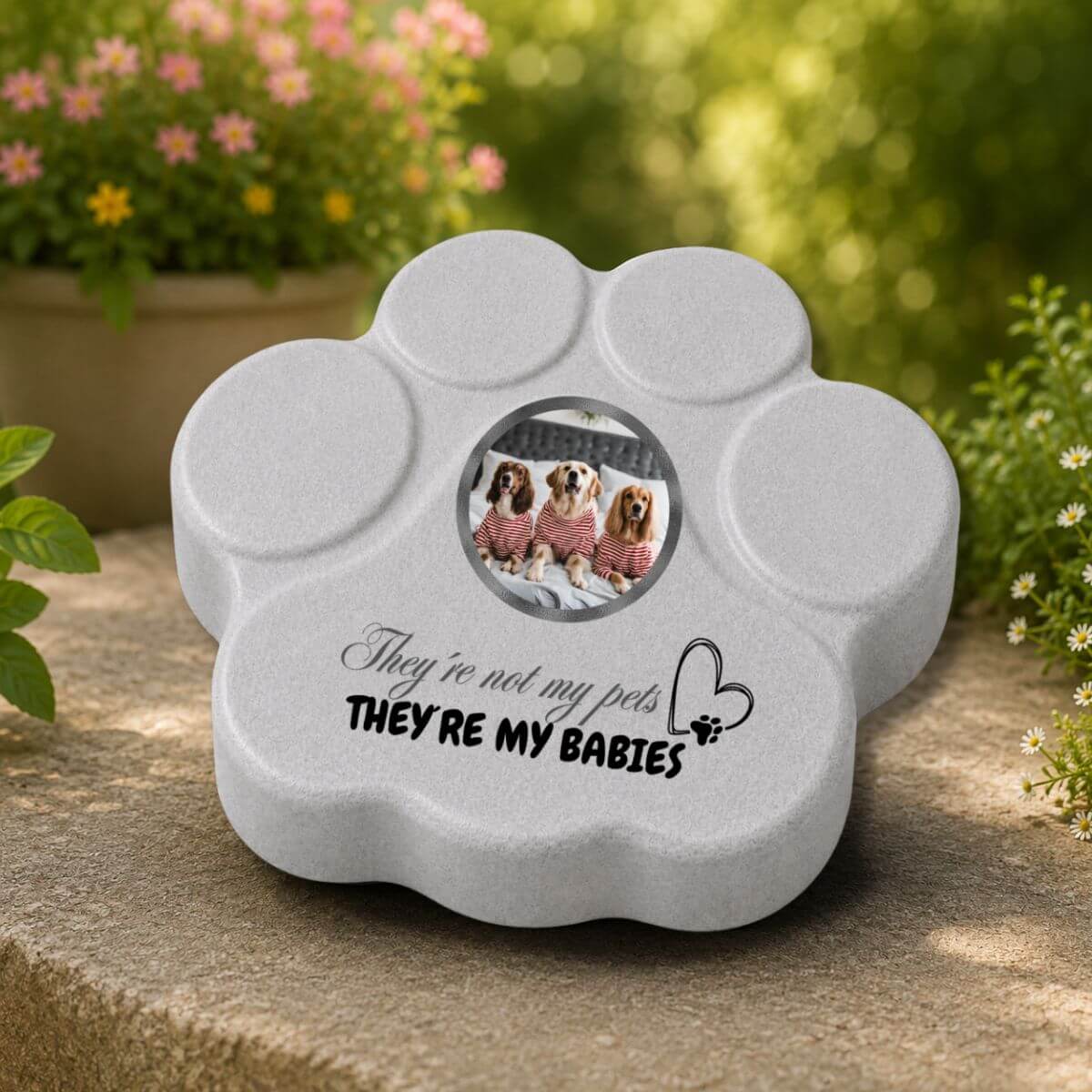 Placa con Foto para Mascotas en Inglés | Regalo Original para Perros y Gatos