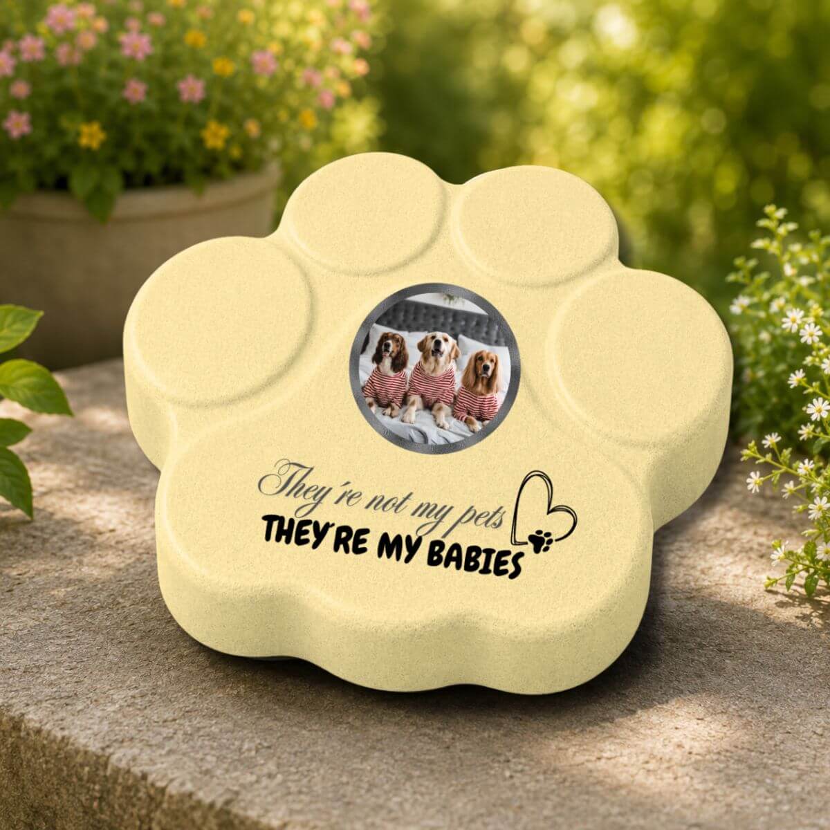 Placa con Foto para Mascotas en Inglés | Regalo Original para Perros y Gatos